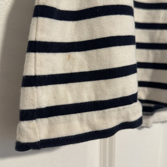 JCrew Factory Striped Peplum Sleeve Tshirt size S - Picture 4 of 4